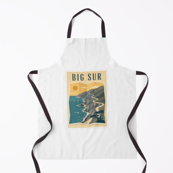 Item preview, Big Sur Folded Map Travel Poster designed and sold by Beyond Destinations.