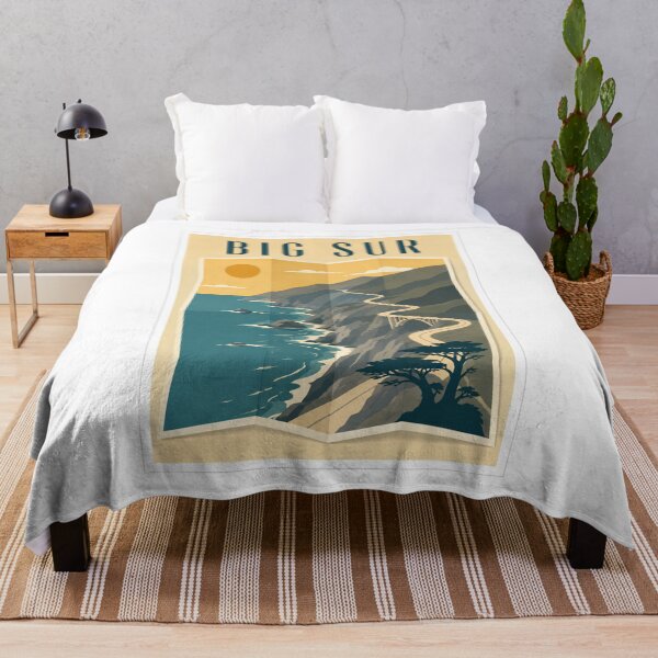 Item preview, Big Sur Folded Map Travel Poster designed and sold by Beyond Destinations.