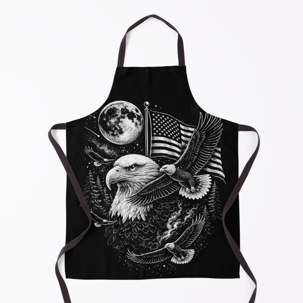 Item preview, Vintage Patriotic Bald Eagle Moon designed and sold by SassCity.