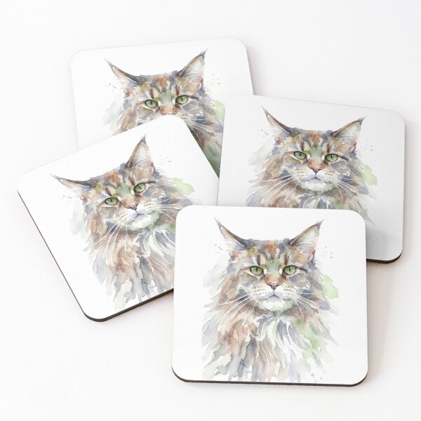 Item preview, Maine Coon, Green Eyes and Tabby Coat designed and sold by caracatita75.
