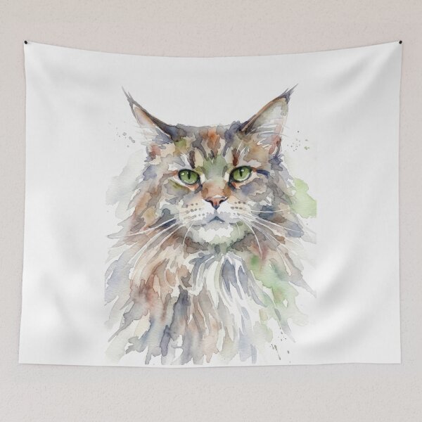 Item preview, Maine Coon, Green Eyes and Tabby Coat designed and sold by caracatita75.