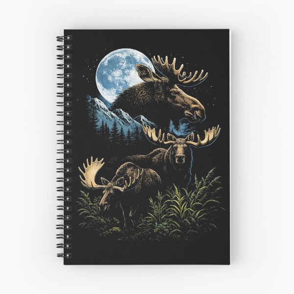 Item preview, Moonlit Moose Wilderness Scene designed and sold by SassCity.