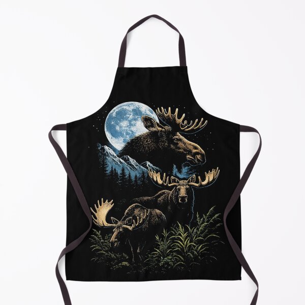Item preview, Moonlit Moose Wilderness Scene designed and sold by SassCity.
