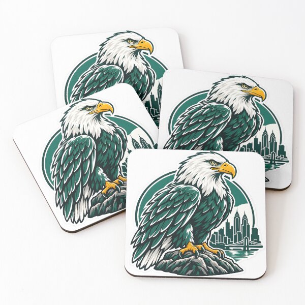 Item preview, Majestic Bald Eagle City designed and sold by SnapStickerHub.