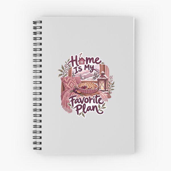 Item preview, Home Is My Favorite Plan Cozy Winter Illustration designed and sold by hattie's.