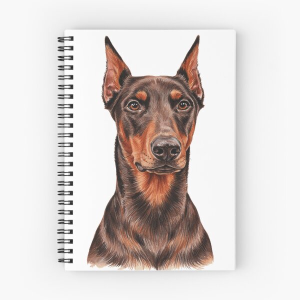 Item preview, Realistic Doberman Colored Hand-Drawn Portrait designed and sold by JanjjaSoulInk.