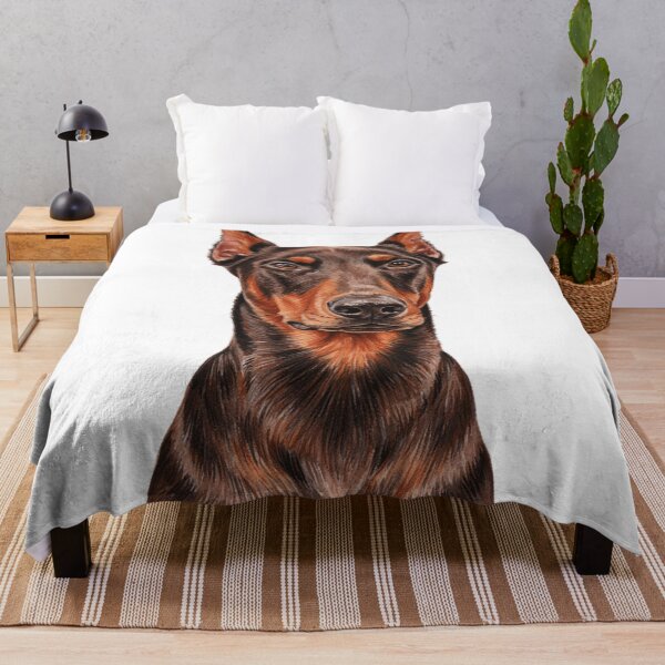 Item preview, Realistic Doberman Colored Hand-Drawn Portrait designed and sold by JanjjaSoulInk.