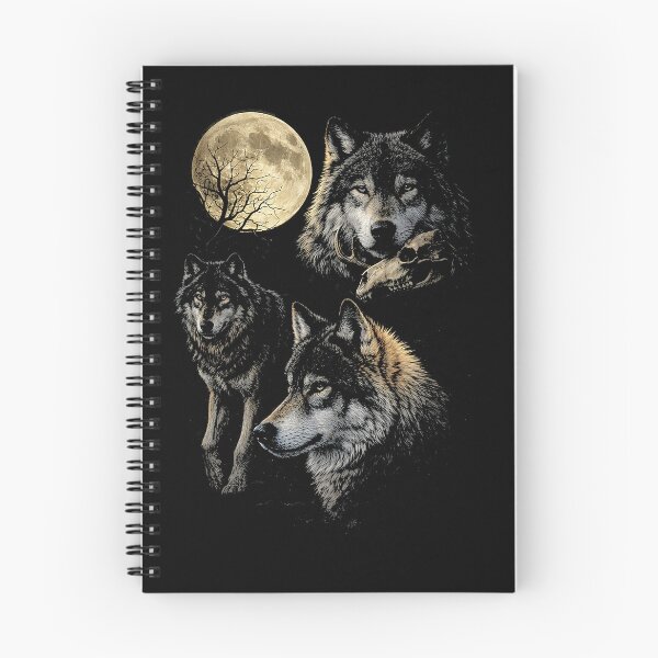 Item preview, Moonlit Wolf Pack Vintage Illustration designed and sold by SassCity.