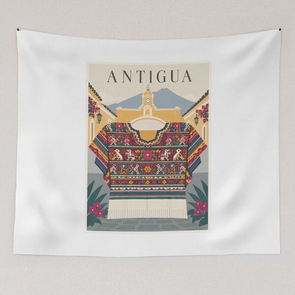 Item preview, Antigua Guatemala Colorful Huipil Travel Poster designed and sold by Beyond Destinations.
