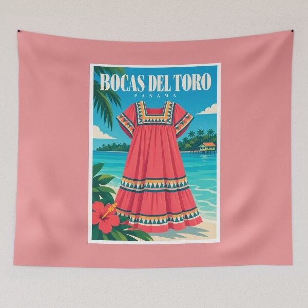 Item preview, Bocas del Toro Nagua Dress Poster designed and sold by Beyond Destinations.