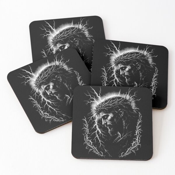 Item preview, Storm Crowned Christ Portrait designed and sold by SassCity.