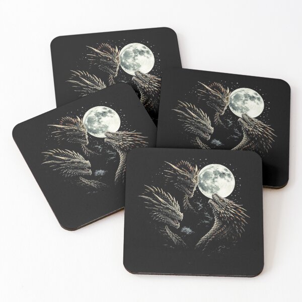 Item preview, Three Headed Dragon Under Full Moon designed and sold by SassCity.