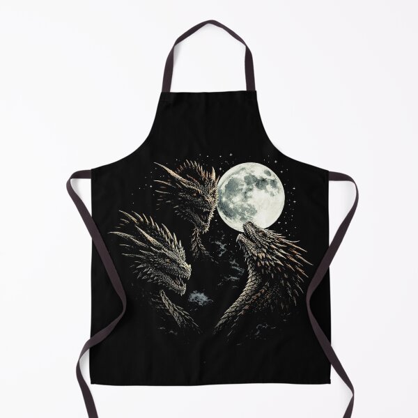 Item preview, Three Headed Dragon Under Full Moon designed and sold by SassCity.