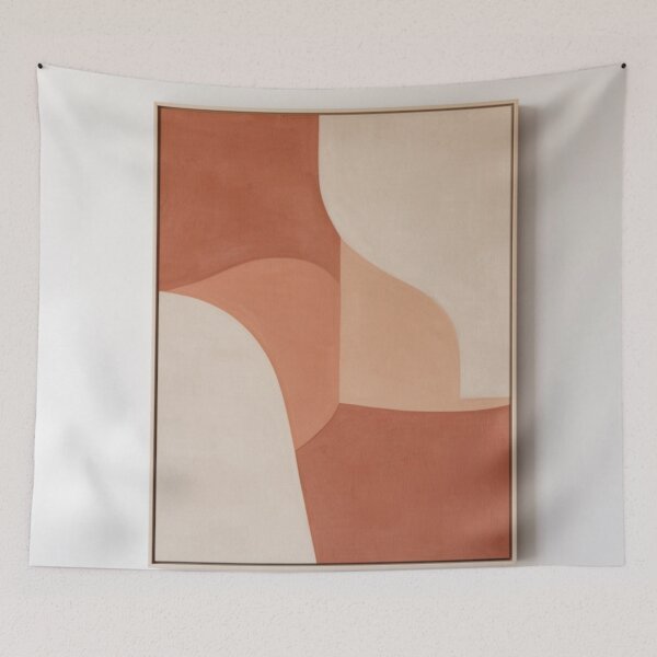Item preview, Terracotta Harmony - Minimalist Abstract Composition designed and sold by nhk999.