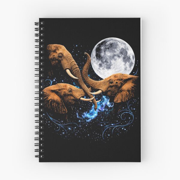 Item preview, Celestial Elephant Trio Under Full Moon designed and sold by SassCity.