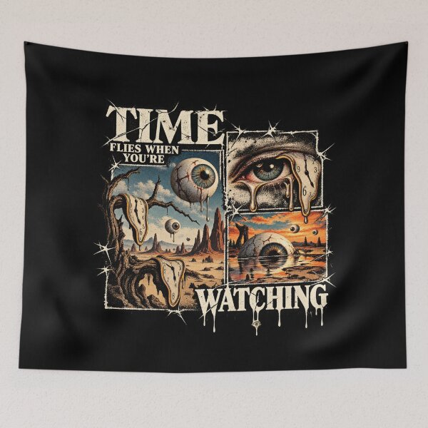 Item preview, Time Flies When You're Watching – Surreal Horror Vintage Eye designed and sold by SidTastic .