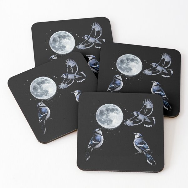 Item preview, Blue Jays Under a Full Moon designed and sold by SassCity.