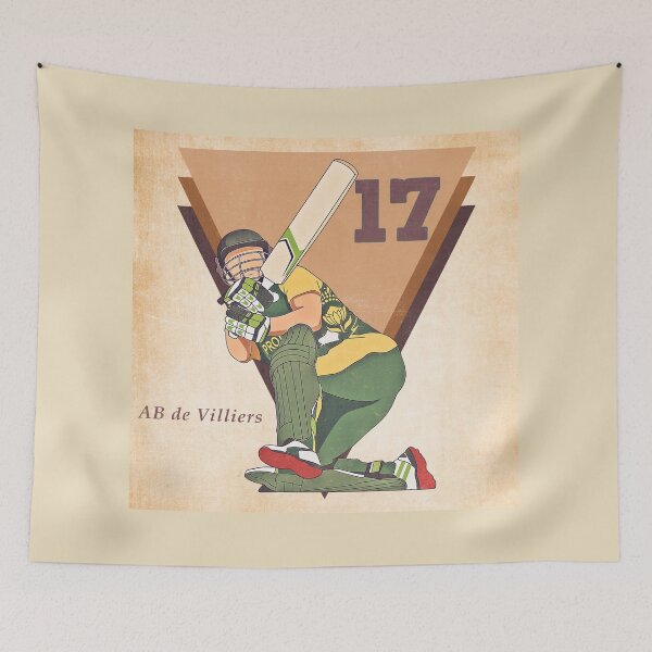 Item preview, AB de Villiers - Batsman - T20 - Cricket Player designed and sold by GlimTig.