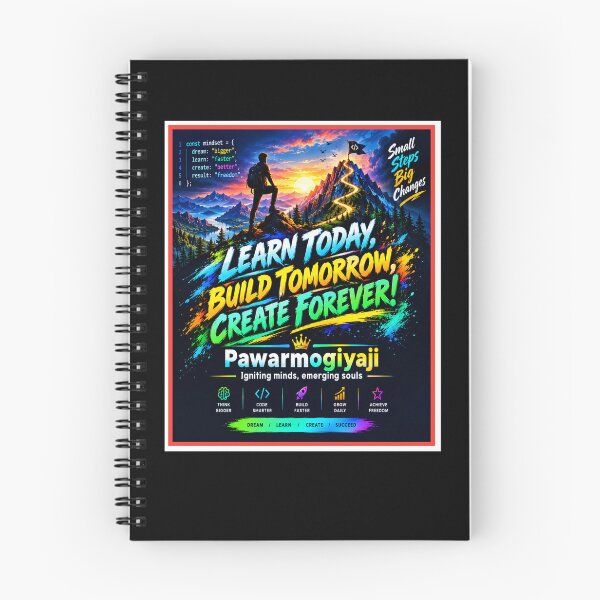 Item preview, Learn Today Build Tomorrow Create Forever Motivational Neon Art designed and sold by Pawar1999.