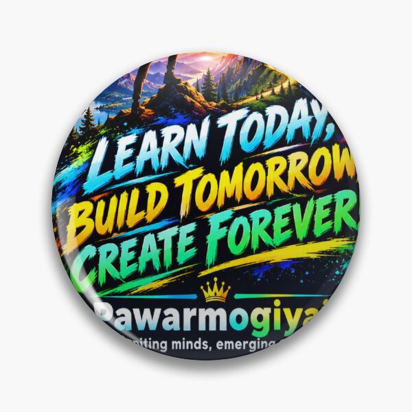 Item preview, Learn Today Build Tomorrow Create Forever Motivational Neon Art designed and sold by Pawar1999.