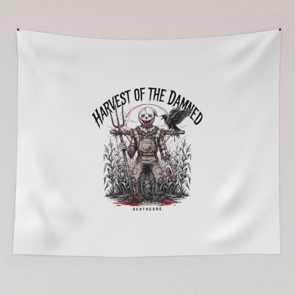 Item preview, Harvest Of The Damned Horror Scarecrow designed and sold by Enea Kelo.
