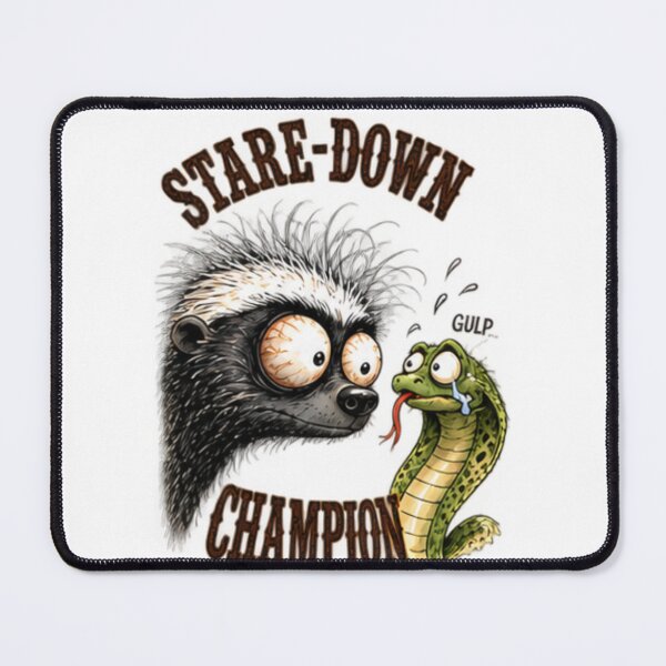 Item preview, Stare Down Champion Honey Badger And Snake designed and sold by paintingnou.