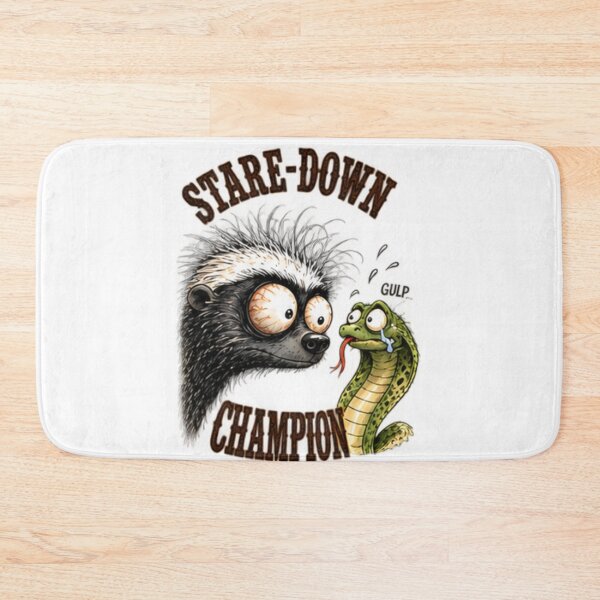 Item preview, Stare Down Champion Honey Badger And Snake designed and sold by paintingnou.