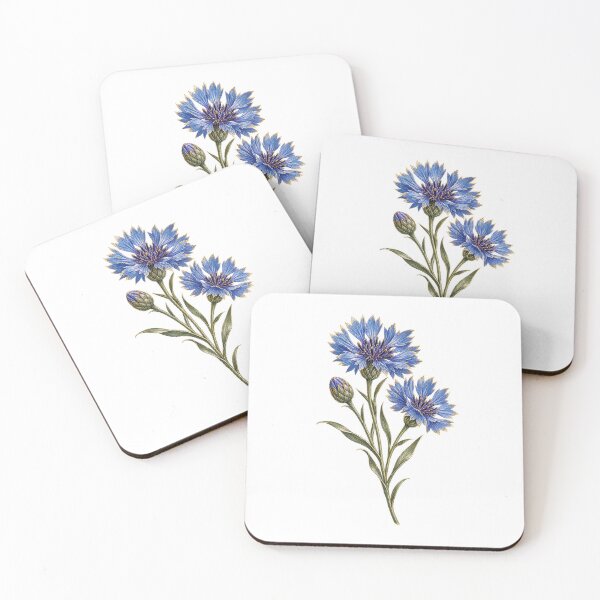 Item preview, Cornflower Botanical | Vintage Blue Wildflower Art | Remembrance Gift designed and sold by Brackenlume Studio.