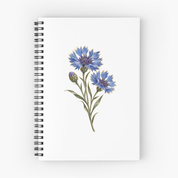 Item preview, Cornflower Botanical | Vintage Blue Wildflower Art | Remembrance Gift designed and sold by Brackenlume Studio.