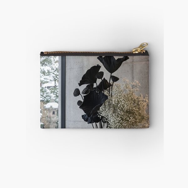 Item preview, Black Lotus Baby's Breath Ikebana Photography designed and sold by conohitoAI-ArtGallery.