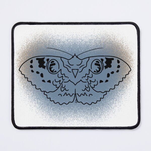 Item preview, Owl Moth Line-art (Blue & Beige) designed and sold by Burnt_Pikachu.