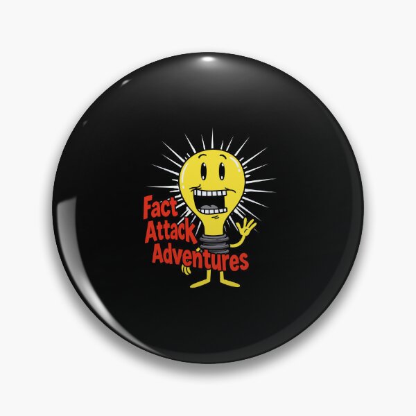 Item preview, Funny Fact Attack Adventures Light Bulb designed and sold by Designart68.
