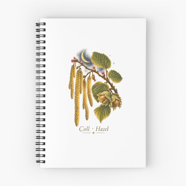 Item preview, Hazel Tree Catkin | Celtic Ogham Tree Calendar Art | Pagan Tree Lore Gift designed and sold by Brackenlume Studio.