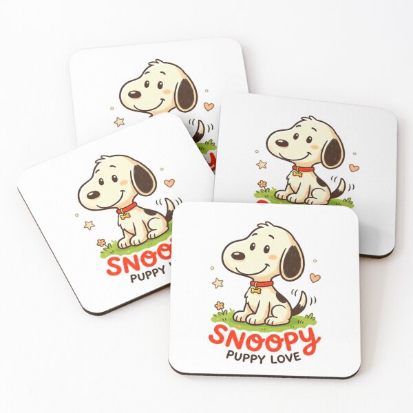 Item preview, Snoopy Puppy Love Cute Cartoon Dog Illustration designed and sold by ExploreAura Studio.