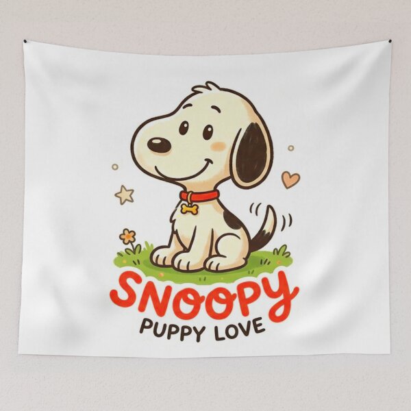 Item preview, Snoopy Puppy Love Cute Cartoon Dog Illustration designed and sold by ExploreAura Studio.