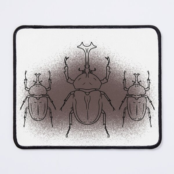 Item preview, Family of Japanese Rhinoceros Beetles Line-art (Brown) designed and sold by Burnt_Pikachu.