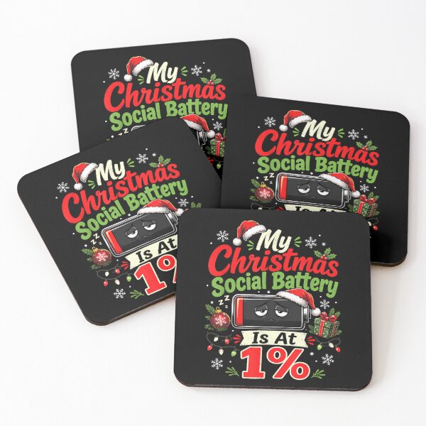 Item preview, My Christmas Social Battery is At 1% designed and sold by Chaya Reid.