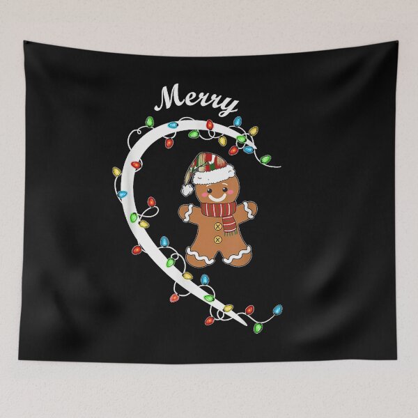 Item preview, Merry Christmas Gingerbread Couple Christmas designed and sold by Chaya Reid.