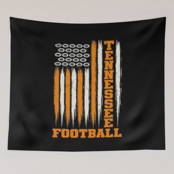 Item preview, Tennessee Football Distressed Flag Orange White Game Day Design designed and sold by Morbiusshop.