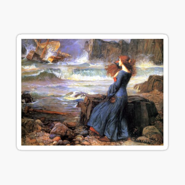 Item preview, Miranda - The Tempest - John William Waterhouse designed and sold by forgottenbeauty.