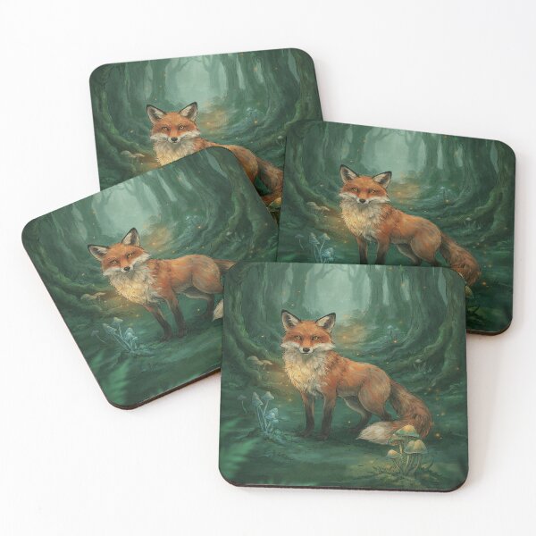 Item preview, Enchanted Fox Spirit – Mystical Woodland Fantasy Art designed and sold by JanjjaSoulInk.