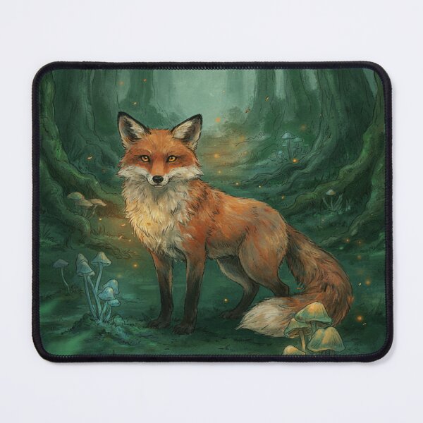 Item preview, Enchanted Fox Spirit – Mystical Woodland Fantasy Art designed and sold by JanjjaSoulInk.