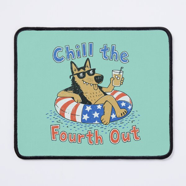 Item preview, Chill the Fourth Out – Patriotic German Shepherd designed and sold by Studio Bootleg.