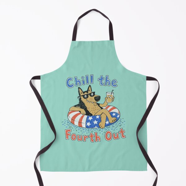 Item preview, Chill the Fourth Out – Patriotic German Shepherd designed and sold by Studio Bootleg.