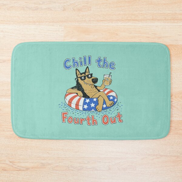 Item preview, Chill the Fourth Out – Patriotic German Shepherd designed and sold by Studio Bootleg.