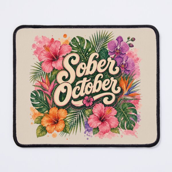 Item preview, Sober October Challenge Floral designed and sold by RR-Arts.