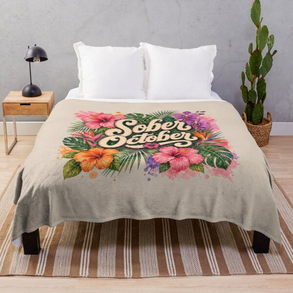 Item preview, Sober October Challenge Floral  designed and sold by RR-Arts.