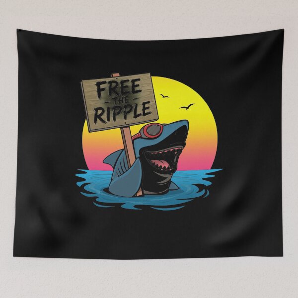 Item preview, Free The Ripple Cute Summer Shark Ocean Beach Sunset Design designed and sold by Morbiusshop.