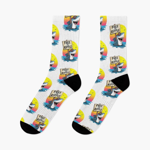 Item preview, Free The Ripple Cute Summer Shark Ocean Beach Sunset Design designed and sold by Morbiusshop.