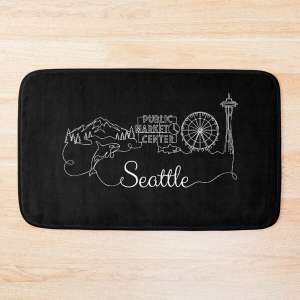 Item preview, Seattle Washington Souvenir Men Skyline Artistic Seattle designed and sold by DSWShirts.